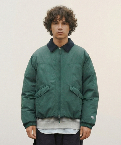 WMC(ダブリューエムシー)の「配色カラー プファーダウン_GREEN(ダウンジャケット/コート・メンズ・グリーン・L/XL/M)」の1枚目の写真