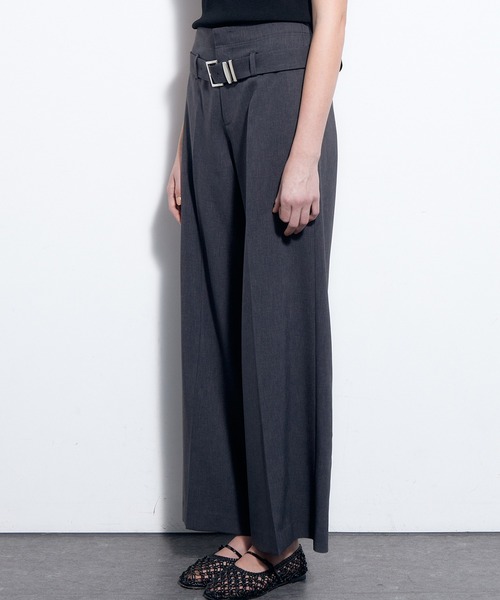 LE CIEL BLEU(ルシェルブルー)の「ローライズトラウザーwベルト / Low-Rise Trousers w/Belt(その他パンツ・レディース・チャコールグレー/グリーン/ブルー・34/38/36)」の7枚目の写真