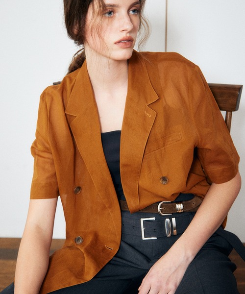 LE CIEL BLEU(ルシェルブルー)の「ローライズトラウザーwベルト / Low-Rise Trousers w/Belt(その他パンツ・レディース・チャコールグレー/グリーン/ブルー・34/38/36)」の5枚目の写真