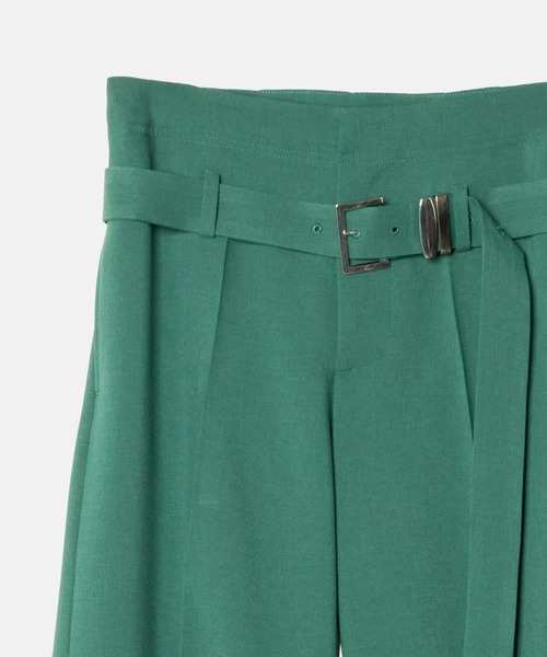 LE CIEL BLEU(ルシェルブルー)の「ローライズトラウザーwベルト / Low-Rise Trousers w/Belt(その他パンツ・レディース・チャコールグレー/グリーン/ブルー・34/38/36)」の15枚目の写真