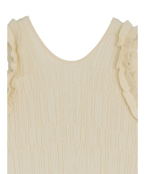 Ameri VINTAGE - naさた専用　AMERI MEDI 2WAY CROCHET KNIT MEDI 2WAY WAVY FRILL KNIT DRESS（ワンピース）｜Ameri（アメリ）の