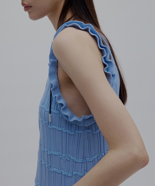 MEDI 2WAY WAVY FRILL KNIT DRESS（ワンピース）｜Ameri（アメリ）の