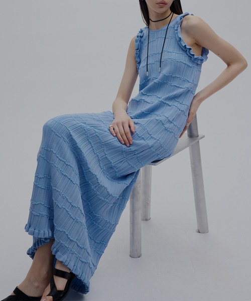 MEDI 2WAY WAVY FRILL KNIT DRESS（ワンピース）｜Ameri（アメリ）の