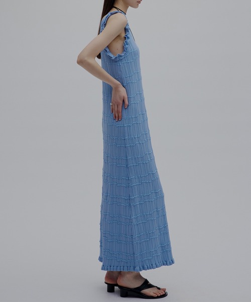MEDI 2WAY WAVY FRILL KNIT DRESS（ワンピース）｜Ameri（アメリ）の