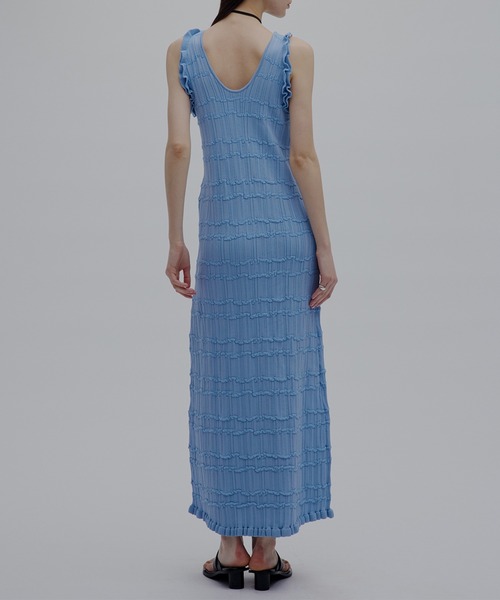 MEDI 2WAY WAVY FRILL KNIT DRESS（ワンピース）｜Ameri（アメリ）の