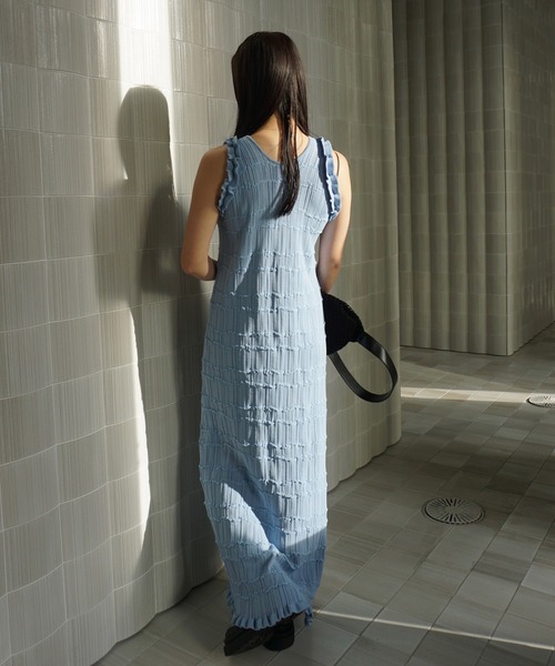 MEDI 2WAY WAVY FRILL KNIT DRESS（ワンピース）｜Ameri（アメリ）の