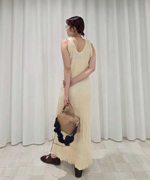 MEDI 2WAY WAVY FRILL KNIT DRESS（ワンピース）｜Ameri（アメリ）の