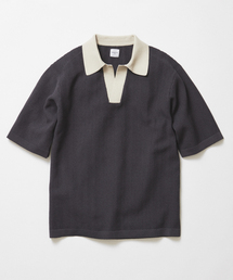 EDIFICE（エディフィス）の「スキッパー ポロニット（ポロシャツ）」