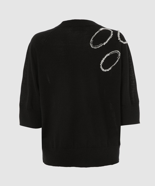 DRIES VAN NOTEN（ドリスヴァンノッテン）の「TUAN EMB 3700 W.K.SWEATER（ニット/セーター・レディース・ブラック・XS/S）」の2枚目の写真
