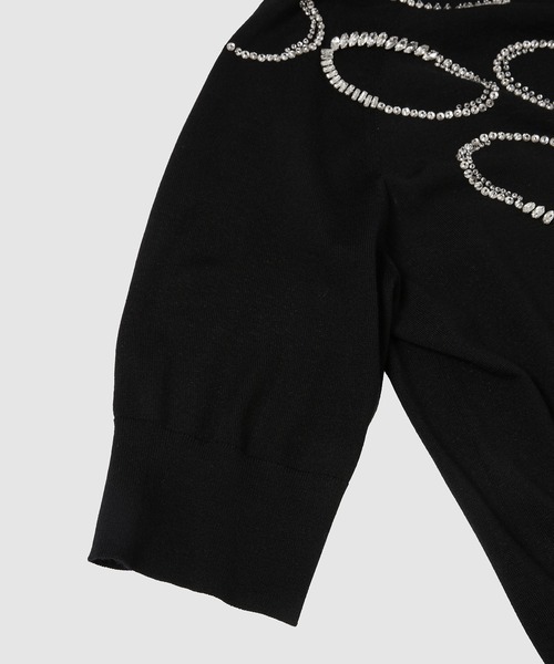 DRIES VAN NOTEN（ドリスヴァンノッテン）の「TUAN EMB 3700 W.K.SWEATER（ニット/セーター・レディース・ブラック・XS/S）」の6枚目の写真