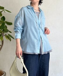 ボイルシャンブレーシャツ