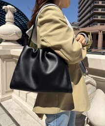【軽量/肩掛け/500ml】ギャザー2wayショルダーバッグ