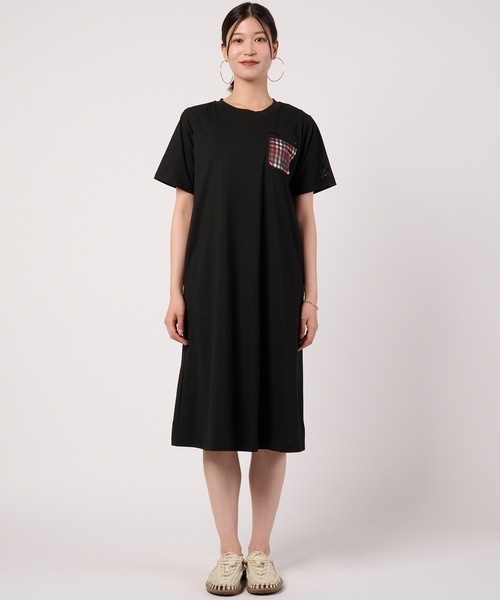 Arnold Palmer(アーノルドパーマー)の「タウン&レジャー ポケットメッシュ Tシャツワンピース(ワンピース・レディース・ブラック/ライトグリーン/ベージュ・L/M/S)」の8枚目の写真
