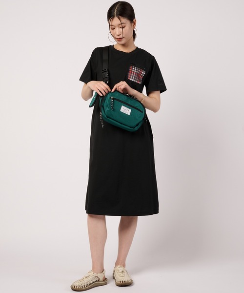 Arnold Palmer(アーノルドパーマー)の「タウン&レジャー ポケットメッシュ Tシャツワンピース(ワンピース・レディース・ブラック/ライトグリーン/ベージュ・L/M/S)」の5枚目の写真