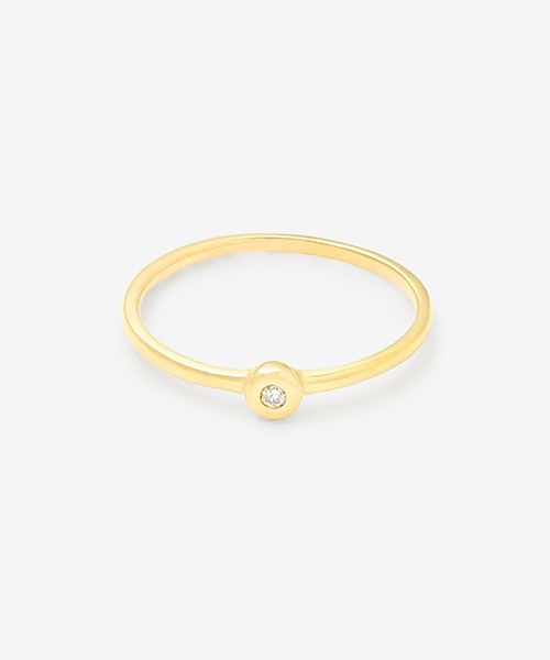 ESTELLE(エステール)の「K10 イエローゴールド ダイヤモンド ピンキーリング(指輪) ESTELLE/エステール WEB限定(リング・レディース・イエローゴールド・3号)」の1枚目の写真