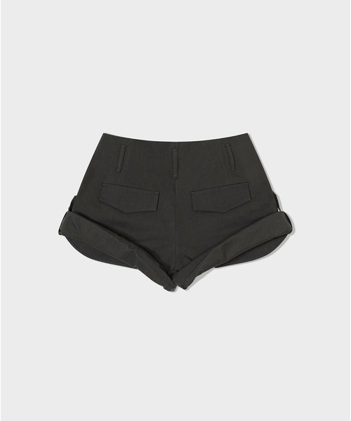 LOW CLASSIC(ロウ クラシック)の「TUCK POINT TURN-UP SHORTS(その他パンツ・レディース・チャコール/カーキ/ライトグレー・L/M/S)」の5枚目の写真