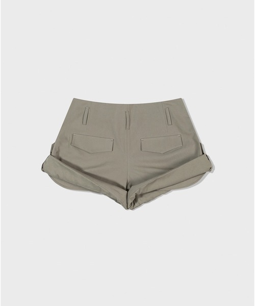 LOW CLASSIC(ロウ クラシック)の「TUCK POINT TURN-UP SHORTS(その他パンツ・レディース・チャコール/カーキ/ライトグレー・L/M/S)」の19枚目の写真