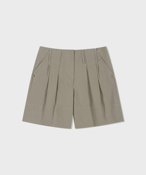 LOW CLASSIC(ロウ クラシック)の「TUCK POINT TURN-UP SHORTS(その他パンツ・レディース・チャコール/カーキ/ライトグレー・L/M/S)」の16枚目の写真