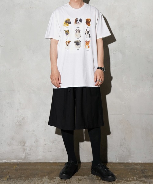 JERZEES(ジャージーズ)の「JERZEES / ジャージーズ "9 DOGS" SS TEE ドッグ Tシャツ(Tシャツ/カットソー・メンズ・ホワイト/ブラック・MEDIUM/LARGE/X-LARGE)」の4枚目の写真