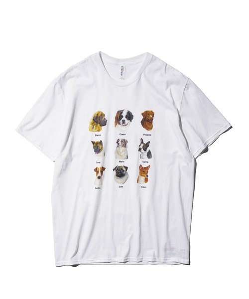 JERZEES(ジャージーズ)の「JERZEES / ジャージーズ "9 DOGS" SS TEE ドッグ Tシャツ(Tシャツ/カットソー・メンズ・ホワイト/ブラック・MEDIUM/LARGE/X-LARGE)」の7枚目の写真
