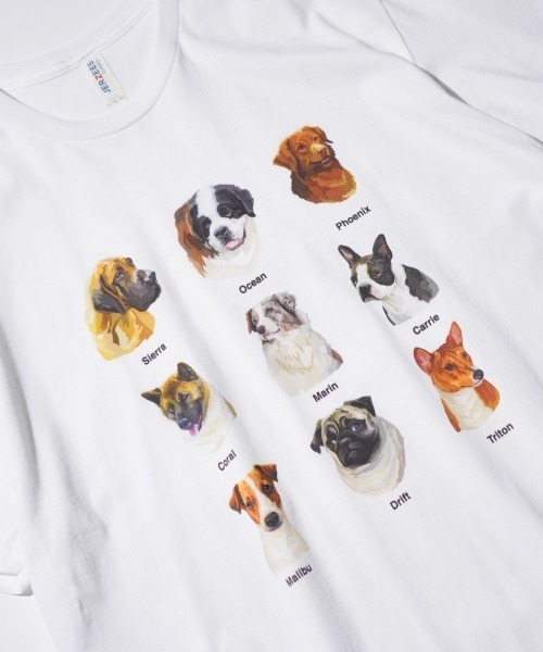 JERZEES(ジャージーズ)の「JERZEES / ジャージーズ "9 DOGS" SS TEE ドッグ Tシャツ(Tシャツ/カットソー・メンズ・ホワイト/ブラック・MEDIUM/LARGE/X-LARGE)」の9枚目の写真
