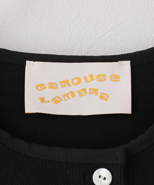CAROUSE LAMBRA(ケラウズランブラ)の「CAROUSE LAMBRA ケラウズランブラ SS HENRY 261-471(Tシャツ/カットソー・レディース・ブラック/レッド・FREE)」の12枚目の写真
