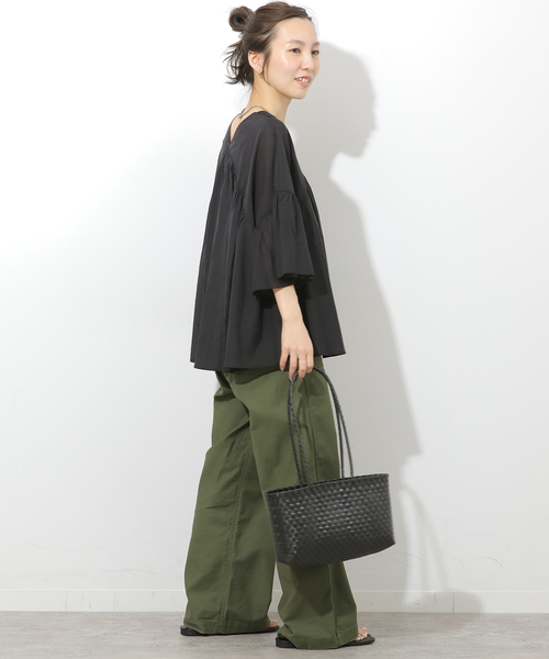 JOURNAL STANDARD relume(ジャーナルスタンダード レリューム)の「【NHE/ニエ】NGANG LONG HAND:かごバッグ(かごバッグ・レディース・ブラック/アイボリー・FREE)」の11枚目の写真