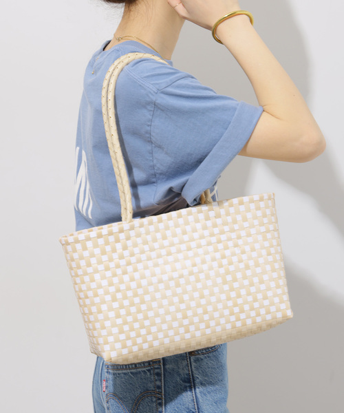 JOURNAL STANDARD relume(ジャーナルスタンダード レリューム)の「【NHE/ニエ】NGANG LONG HAND:かごバッグ(かごバッグ・レディース・ブラック/アイボリー・FREE)」の4枚目の写真