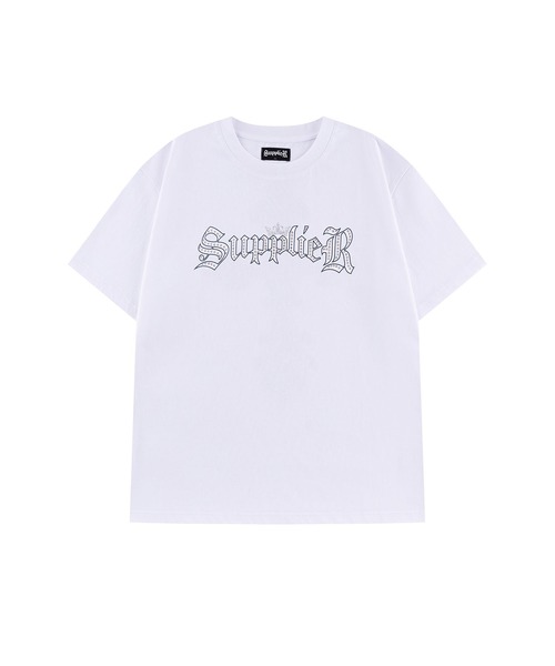SUPPLIER(サプライヤー)の「Tシャツ|Rhinestone Crown Logo Tee|SUPPLIER(Tシャツ/カットソー・メンズ・ホワイト/ブラック・LARGE/MEDIUM/X-LARGE/SMALL)」の2枚目の写真