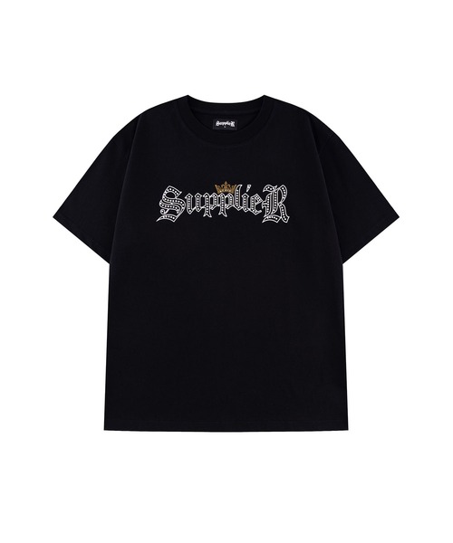 Tシャツ｜Rhinestone Crown Logo Tee｜SUPPLIER（Tシャツ/カットソー