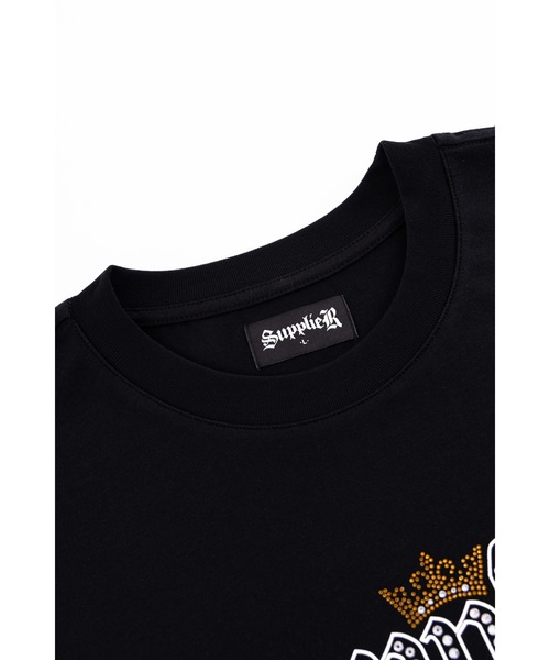 SUPPLIER(サプライヤー)の「Tシャツ|Rhinestone Crown Logo Tee|SUPPLIER(Tシャツ/カットソー・メンズ・ホワイト/ブラック・LARGE/MEDIUM/X-LARGE/SMALL)」の8枚目の写真