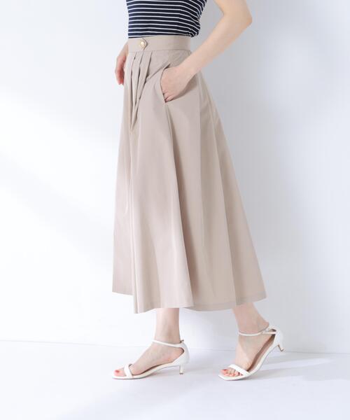 NATURAL BEAUTY BASIC(ナチュラルビューティーベーシック)の「撥水マリンフリアスカート(スカート・レディース・ベージュ/ネイビー/レッド・MEDIUM/P/S)」の6枚目の写真