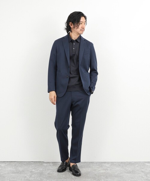 NOLLEY’S（ノーリーズ）の「《ビジカジ/セットアップ対応》強撚バスケット イージージャケット 26SS（テーラードジャケット・メンズ・グレー/ブルー/ネイビー・M/S/XL/L）」の10枚目の写真
