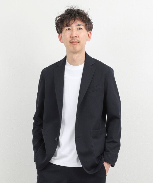 NOLLEY’S（ノーリーズ）の「《ビジカジ/セットアップ対応》強撚バスケット イージージャケット 26SS（テーラードジャケット・メンズ・グレー/ブルー/ネイビー・M/S/XL/L）」の17枚目の写真