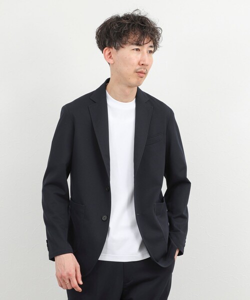NOLLEY’S（ノーリーズ）の「《ビジカジ/セットアップ対応》強撚バスケット イージージャケット 26SS（テーラードジャケット・メンズ・グレー/ブルー/ネイビー・M/S/XL/L）」の18枚目の写真