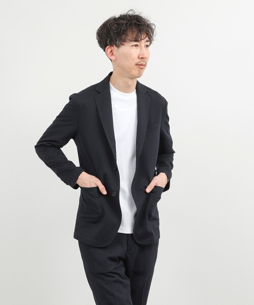 NOLLEY’S（ノーリーズ）の「《ビジカジ/セットアップ対応》強撚バスケット イージージャケット 26SS（テーラードジャケット・メンズ・グレー/ブルー/ネイビー・M/S/XL/L）」の19枚目の写真