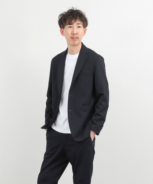 NOLLEY’S（ノーリーズ）の「《ビジカジ/セットアップ対応》強撚バスケット イージージャケット 26SS（テーラードジャケット・メンズ・グレー/ブルー/ネイビー・M/S/XL/L）」の20枚目の写真