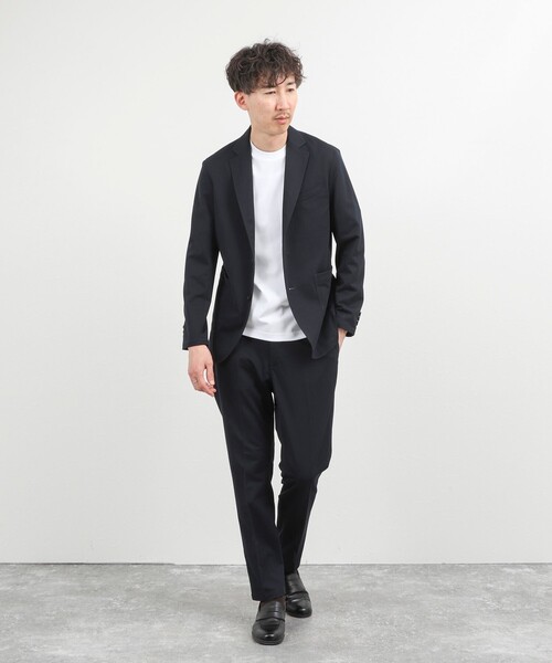 NOLLEY’S（ノーリーズ）の「《ビジカジ/セットアップ対応》強撚バスケット イージージャケット 26SS（テーラードジャケット・メンズ・グレー/ブルー/ネイビー・M/S/XL/L）」の22枚目の写真