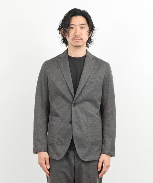 NOLLEY’S（ノーリーズ）の「《ビジカジ/セットアップ対応》強撚バスケット イージージャケット 26SS（テーラードジャケット・メンズ・グレー/ブルー/ネイビー・M/S/XL/L）」の16枚目の写真