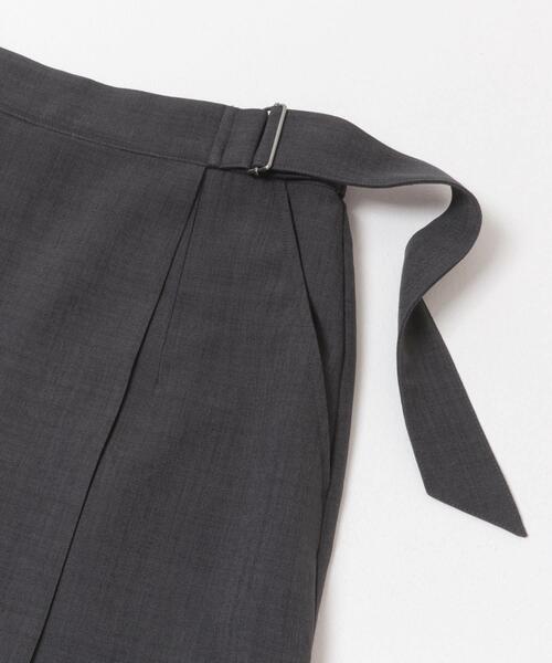 ITEMS URBANRESEARCH(アイテムズ アーバンリサーチ)の「『イージーケア/接触冷感/UVカット』SMOOTH LINEN TOUCH ラップスカート(スカート・レディース・カーキ/キャメル/チャコールグレー・FREE)」の9枚目の写真