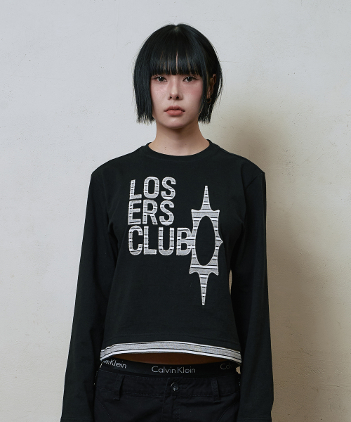 LOSERS CLUB(ルーザーズクラブ)の「ロゴレイヤード長袖Tシャツブラック(Tシャツ/カットソー・レディース・その他・0/1/2)」の3枚目の写真