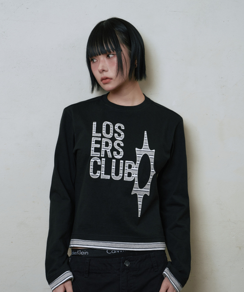 LOSERS CLUB(ルーザーズクラブ)の「ロゴレイヤード長袖Tシャツブラック(Tシャツ/カットソー・レディース・その他・0/1/2)」の4枚目の写真