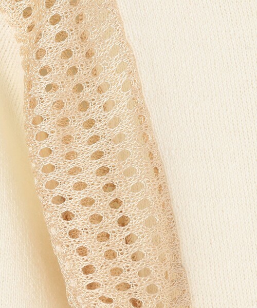 TOMORROWLAND （トゥモローランド）の「diotima Merino Mesh Stripe メッシュコンビ タートルネックニット（ニット/セーター・レディース・ホワイト系その他/ブラック系その他・0）」の12枚目の写真