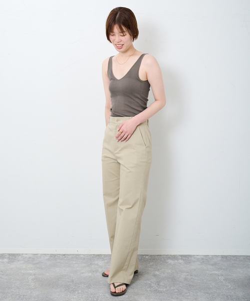 EMILY WEEK(エミリーウィーク)の「コットンリブタンク(その他アンダーウェア/インナー・レディース・グレー/ホワイト/ブラウン・36/38)」の11枚目の写真