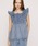 SLY�i�X���C�j�́uDENIM ARM FRILL TOPS �f�j���A�[���t�����g�b�v�X �t�� �ĕ��i�V���c/�u���E�X�j�v�b���C�g�u���[