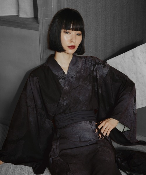 HARE(ハレ)の「HARE-YUKATA 3SET(HARE)(浴衣・メンズ・ブラック/ブルー・FREE)」の15枚目の写真