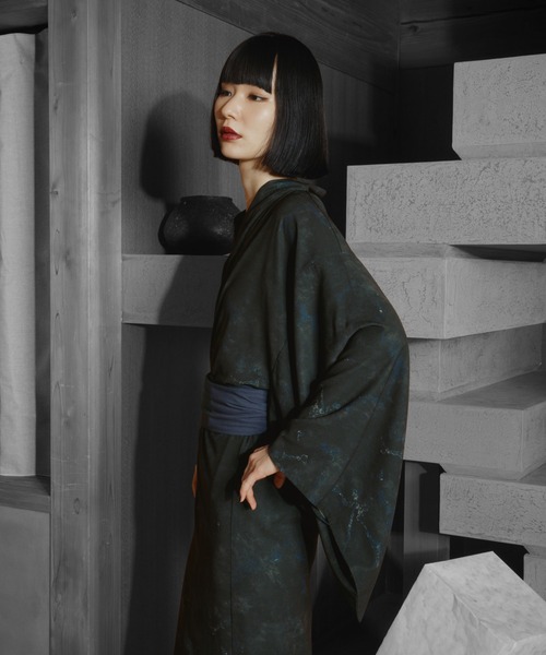 HARE(ハレ)の「HARE-YUKATA 3SET(HARE)(浴衣・メンズ・ブラック/ブルー・FREE)」の10枚目の写真