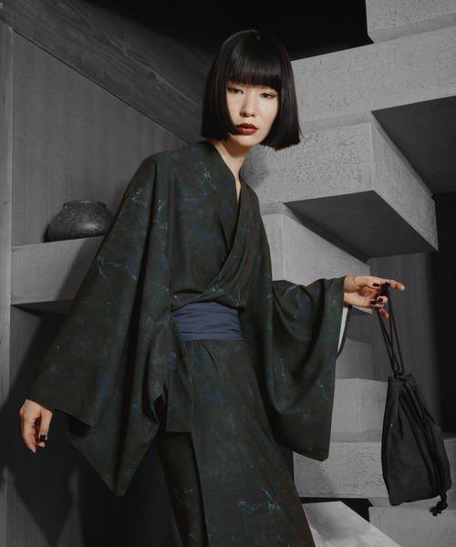 HARE(ハレ)の「HARE-YUKATA 3SET(HARE)(浴衣・メンズ・ブラック/ブルー・FREE)」の11枚目の写真
