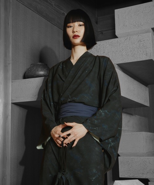 HARE(ハレ)の「HARE-YUKATA 3SET(HARE)(浴衣・メンズ・ブラック/ブルー・FREE)」の12枚目の写真