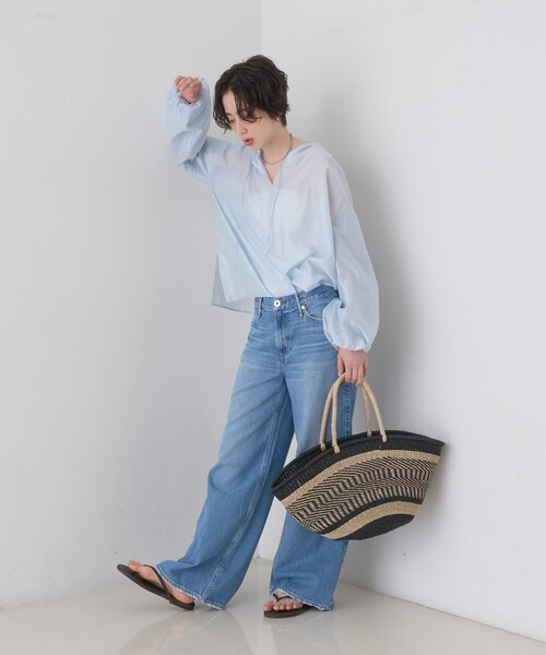 The Bagmati（ザバグマティ）の「【The Bagmati/ザ バグマティ】柄カゴバッグ（かごバッグ・レディース・ブラック・フリー）」の7枚目の写真